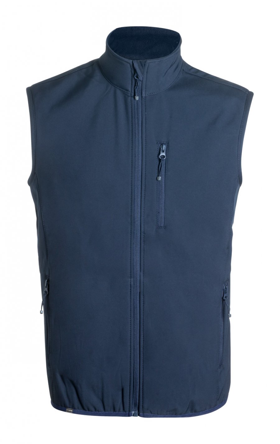 "Jandro" rPET softshellová vesta, tmavě modrá