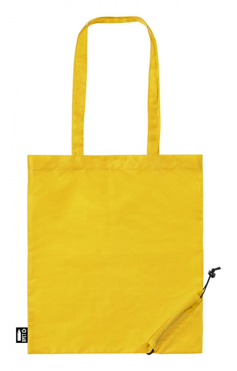 "Lulu" skládací RPET nákupní taška, žlutá