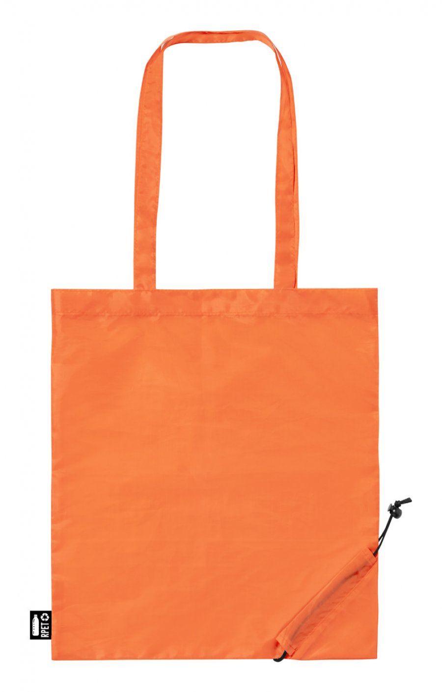 "Lulu" skládací RPET nákupní taška, oranžová