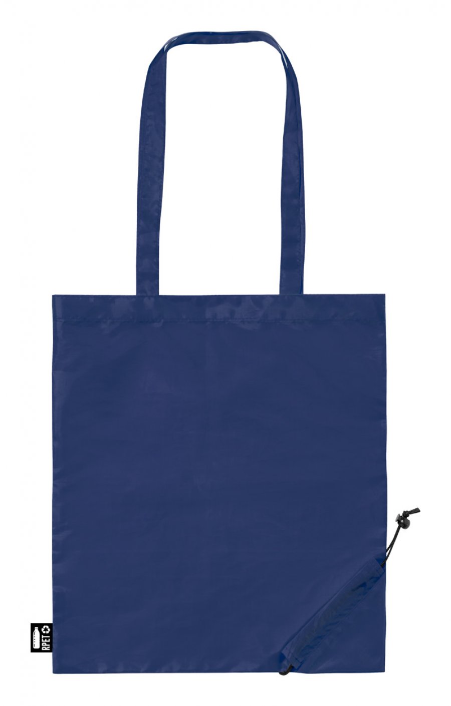 "Lulu" skládací RPET nákupní taška, tmavě modrá