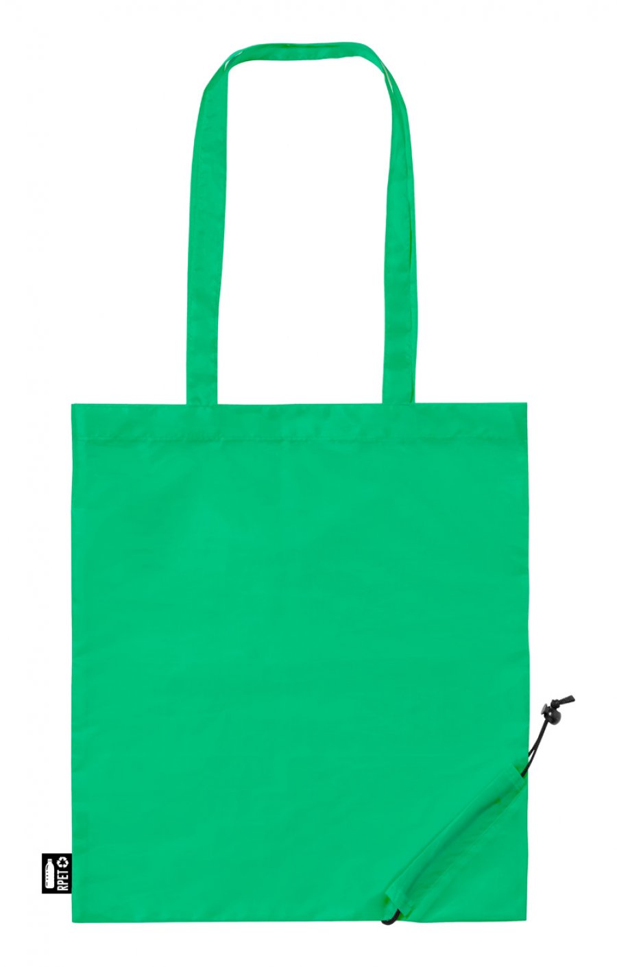"Lulu" skládací RPET nákupní taška, zelená