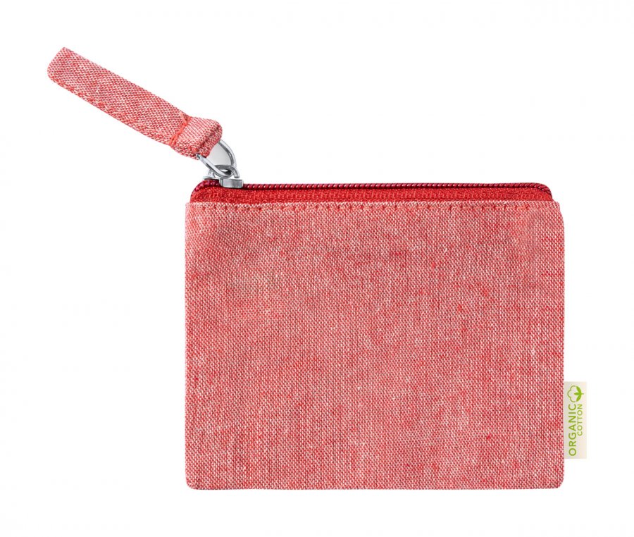 "Fontix" bavlněná peněženka, červená