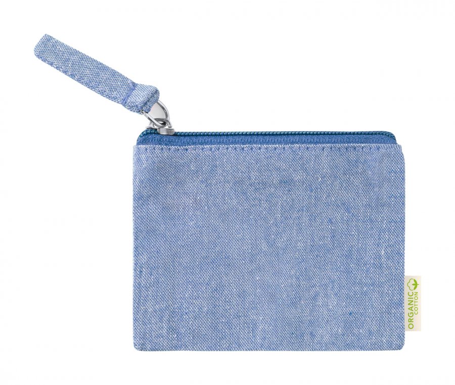 "Fontix" bavlněná peněženka, modrá