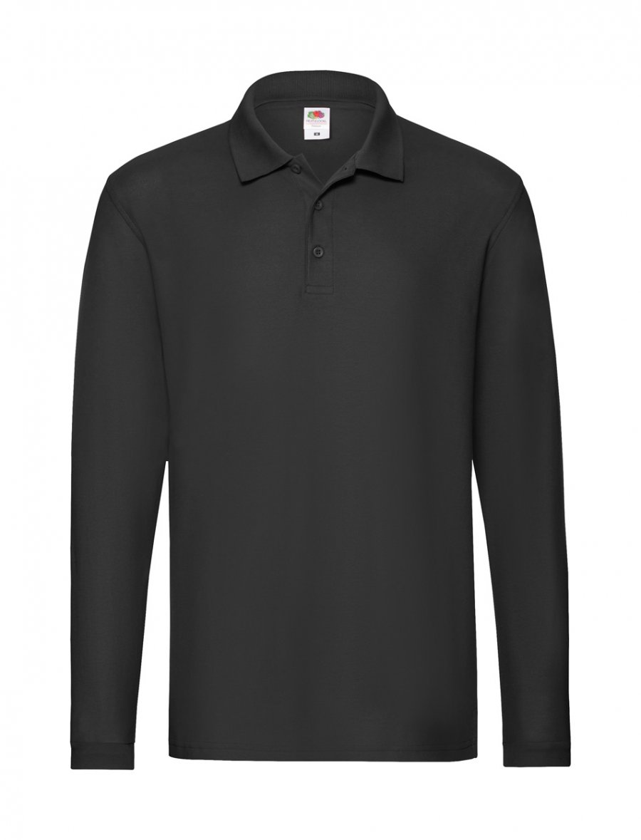 "Premium Long Sleeve" polokošile, černá