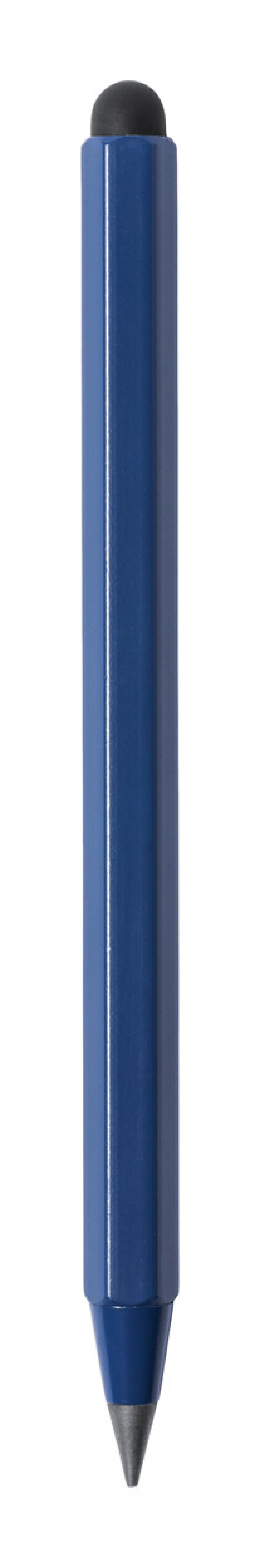 "Teluk" pero bez inkoustu s pravítkem, tmavě modrá