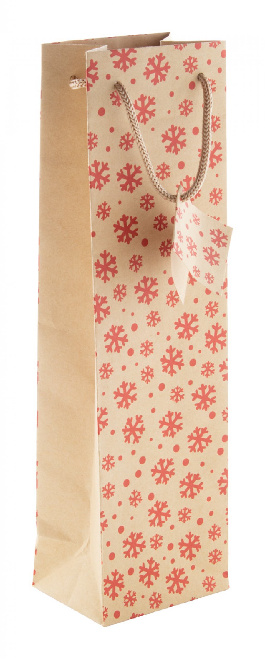 "Majamaki W" vánoční taška, na láhev, přírodní