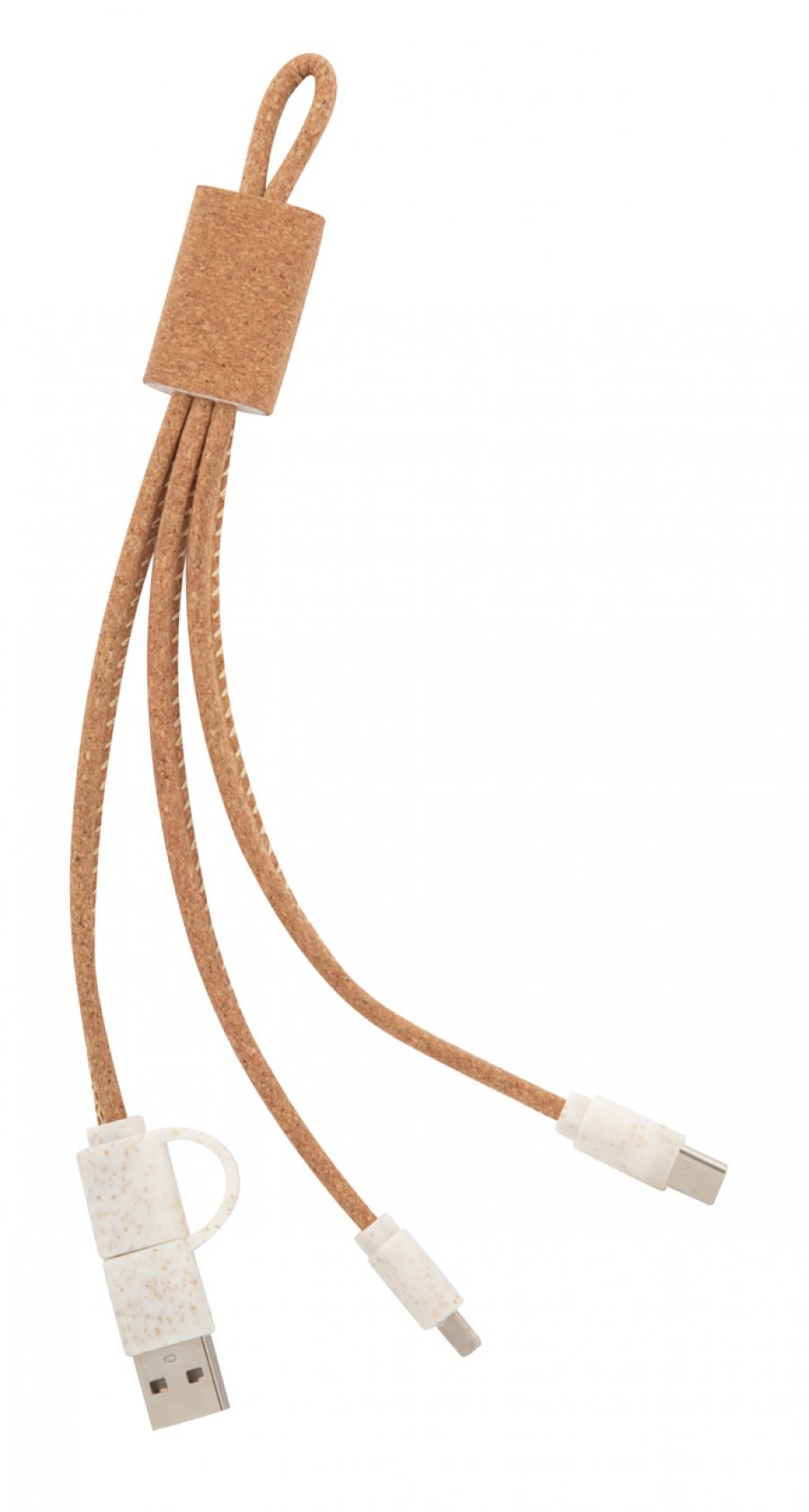 "Koruku" uSB nabíjecí kabel, přírodní