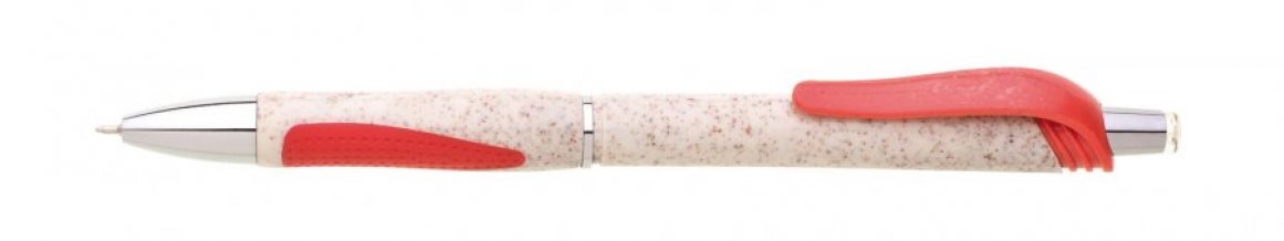 VENDI propiska sláma/plast  hrot 0,5mm, červená