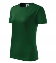 Classic New tričko dámské, lahvově zelená