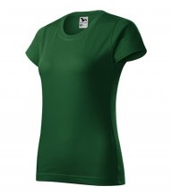 Basic tričko dámské, lahvově zelená