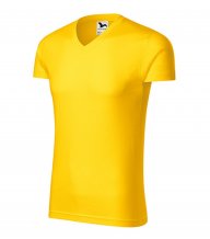 lim Fit V-neck tričko pánské, žlutá