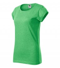 Fusion tričko dámské, zelený melír