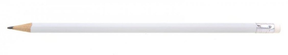 LUNGO tužka s gumou hrocená* II.jakost, bílá