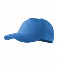 5P čepice unisex, azurově modrá