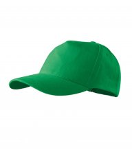 5P čepice unisex, středně zelená