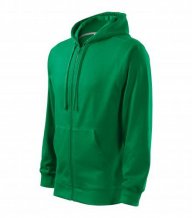 Trendy Zipper mikina pánská, středně zelená