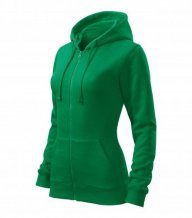 Trendy Zipper mikina dámská, středně zelená