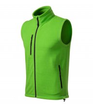 Exit fleece vesta unisex, apple green