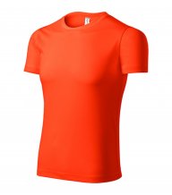 Pixel tričko unisex, neon orange
