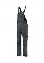 Bib & Brace Twill Cordura pracovní kalhoty s laclem unisex, tmavě šedá