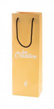 "CreaShop W" papírová taška na víno na zakázku, vícebarevná