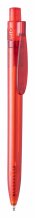 "Hispar" kuličkové pero RPET, červená