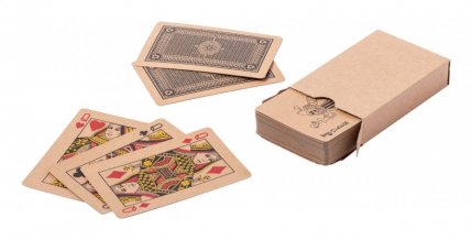 "Trebol" hrací karty z recyklovaného papíru, přírodní