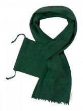 "Betty" šátek z organické bavlny, tmavě zelená
