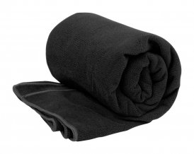 "Risel" rPET ručník, černá