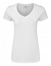 "Iconic V-Neck Women" dámské tričko, bílá