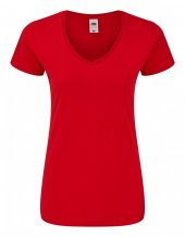 "Iconic V-Neck Women" dámské tričko, červená