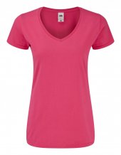 "Iconic V-Neck Women" dámské tričko, růžová