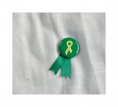 "Solidario" placka se špendlíkem, zelená