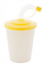 "Chico" uzavíratelný plastový pohárek, žlutá