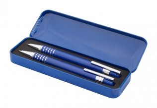 "Sheridan" sada kuličkového pera a mechanické tužky, modrá