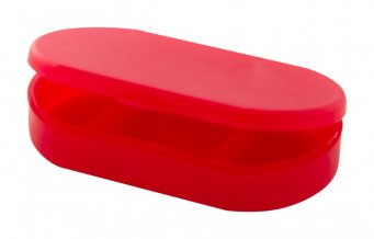 "Trizone" box na pilulky, červená