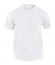 "Hecom White" bílé tričko pro dospělé, bílá
