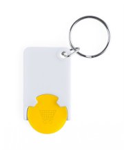 "Zabax" přívěšek na klíče se žetonem, žlutá