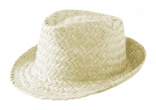 "Zelio" slámový klobouk, bílá