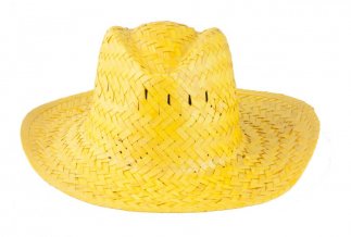 "Splash" slaměný klobouk, žlutá