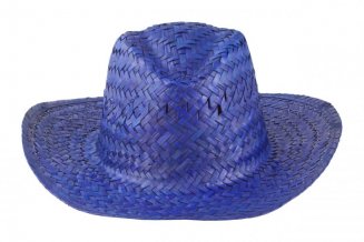 "Splash" slaměný klobouk, modrá