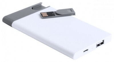 "Spencer" uSB power banka s USB flash diskem, bílá