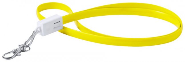 "Doffer" lanyard s USB typ-C, žlutá