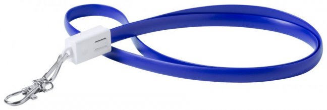 "Doffer" lanyard s USB typ-C, modrá