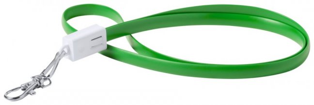 "Doffer" lanyard s USB typ-C, zelená