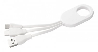"Mirlox" uSB nabíjecí kabel, bílá