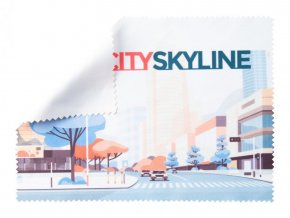 "Dioptry" hadřík na brýle, bílá