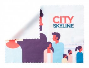 "Dioptry XL" hadřík na brýle, bílá
