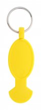 "Anycart" přívěšek na klíče s koncovkou do vozíku, žlutá