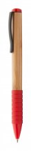 "Bripp" bambusové kuličkové pero, červená